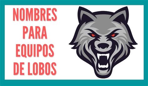 1 Nombres Para Equipos De Lobos Reporte De Lectura