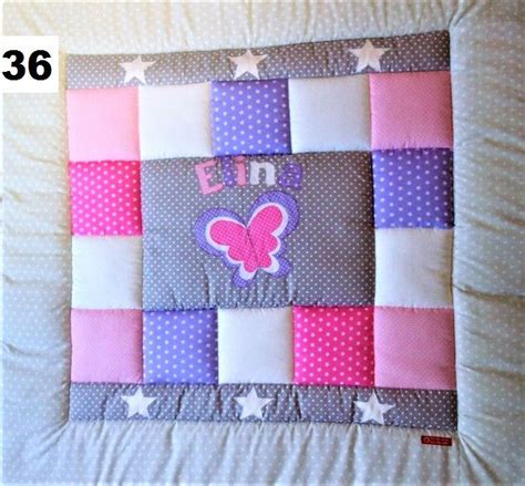 Krabbeldecke Kinderdecke Patchworkdecke Schmetterling Etsy De