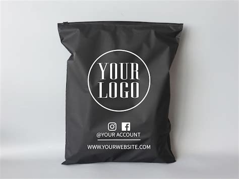 Black Zipper Bags With Logocustomized Clothing Bags For Etsy