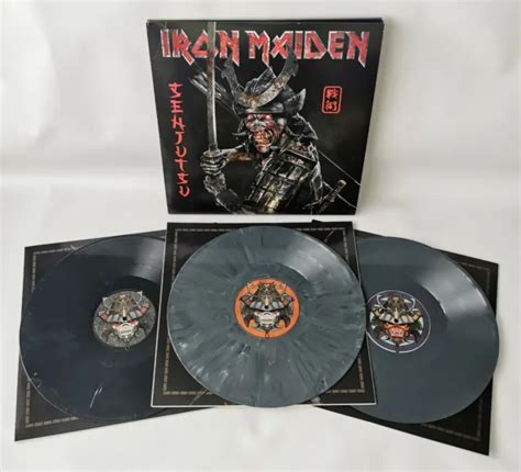 IRON MAIDEN Senjutsu Limited Edition Silver Black Marble Triple