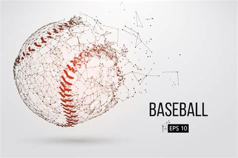 Premium Vector | Silhouette of a baseball ball