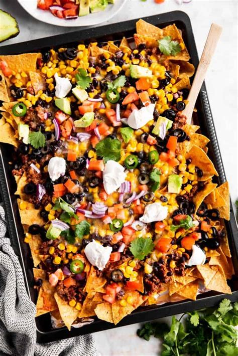 Loaded Sheet Pan Nachos Recipe Savory Nothings