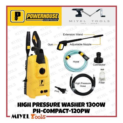 Powerhouse 120 Bar High Pressure Washer Sprayer 1300w Ph Compact 120pw Lazada Ph