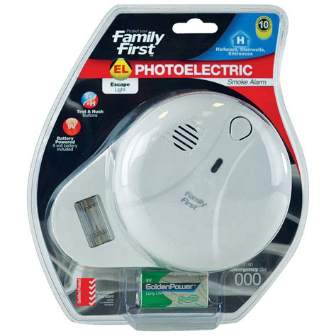 Photoelectric Smoke Alarm with Escape Light - Family First for fire safety