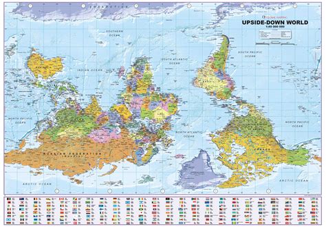 Upside Down World Map | Shop Mapworld