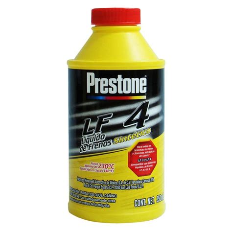 Prestone DOT 4 Liquido De Frenos 12 Onzas