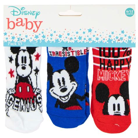 Pack X Chaussettes Mickey B B Babychou Nc