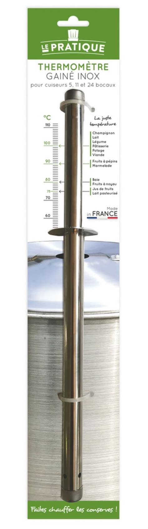 Thermomètre Gainé Inox LEPRATIQUE Jardiland