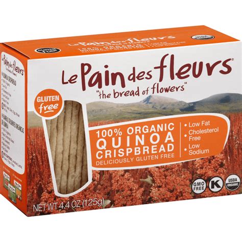 Le Pain Des Fleurs Crispbread Quinoa Organic Crackers Carlie C S