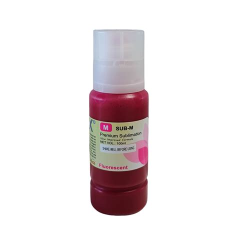 Combo Tinta Sublimacion Fluo AQX TECH 4 X 100ML Pico Vertedor AQX