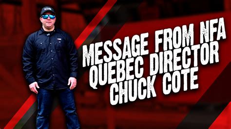 Message From Nfa Quebec Director Chuck Cote National Firearms Association