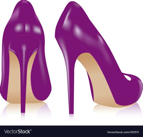 Pair High Heel Shoes Royalty Free Vector Image