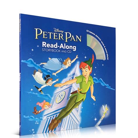 Original English Picture Book Peter Pan Read Along Storybook With Cd D