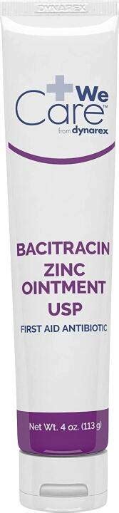 Wecare Dynarex Bacitracin Zinc Ointment Usp First Aid Antibiotic 4oz