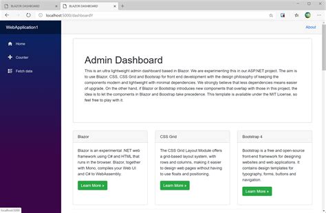 Blazor Admin Template