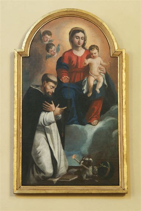 Ambito friulano prima metà sec XVIII Madonna del rosario e santi