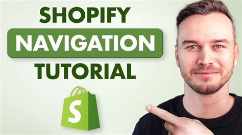 Shopify Navigation Tutorial Easy Menu Setup YouTube