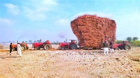 Tractor Trolley Gana Load Was Stuck In Sand YouTube