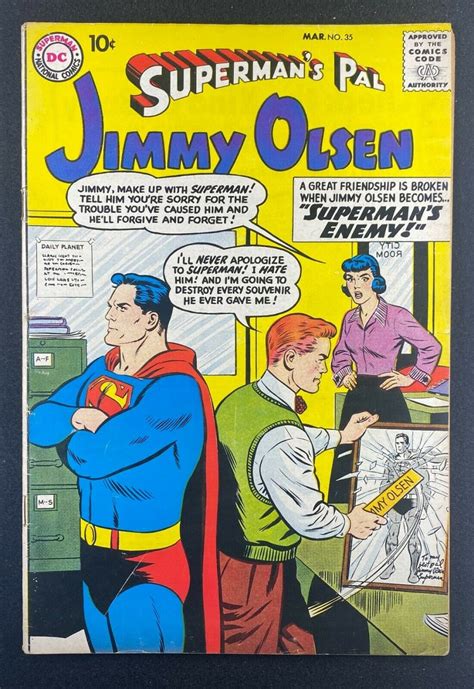 Superman S Pal Jimmy Olsen 1954 35 FN 6 5 Curt Swan Cove Art