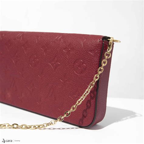 Louis Vuitton Pochette Felicie Monogram Empreinte Leather Bag