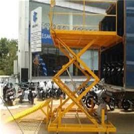 Hydraulic Scissor Lift For Two Wheeler In Coimbatore Isha Engineering