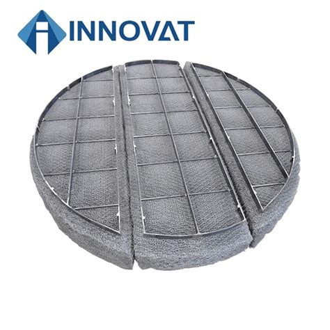 Metal Wire Mesh Demister Pad For Gas Scrubber York Mesh 431 Demister