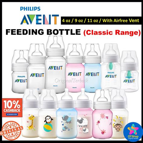 Botol Susu Avent Classic Feeding Bottle 4oz 9oz 11oz Botol Susu