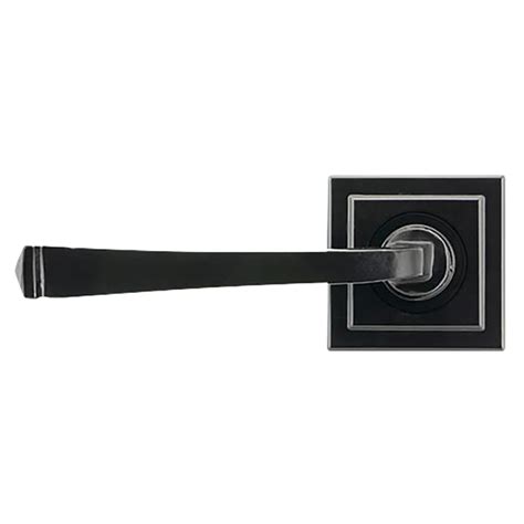 From The Anvil Avon Door Handle On Square Rose Black