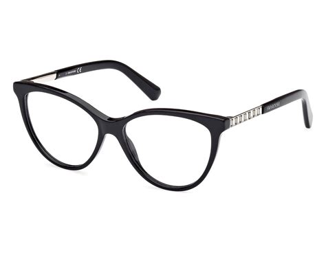 Swarovski Eyeglasses Sk5474 Woman 5314140 001 Shiny Black