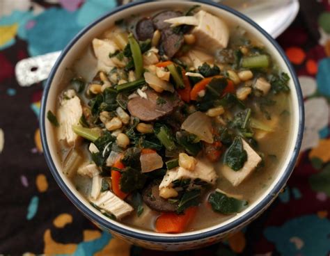 Chicken, Collard & Kamut Soup | Recipes, Crockpot recipes slow cooker ...