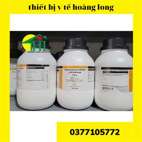 Hóa chất Magnesium Sulfate Anhydrous MgSO4 Khan 500g T Quốc Shopee