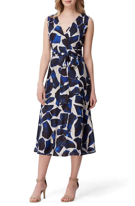 Tahari Faux Wrap Midi Dress Nordstrom