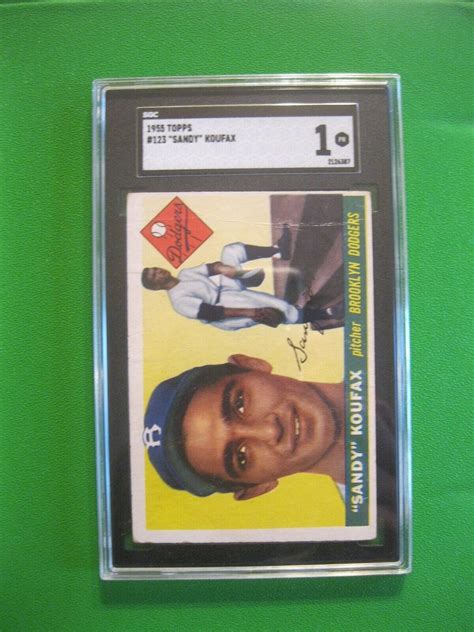 Topps Sandy Koufax Rookie Card Sgc Ebay