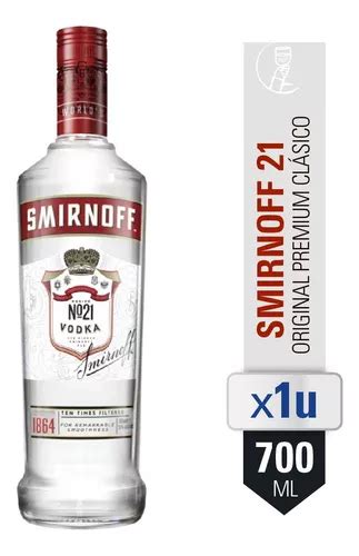 Vodka Smirnoff 21 Original Premium Clasico 700 Ml