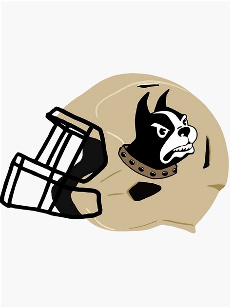 "Wofford College Football Helmet" Sticker for Sale by carterbg | Redbubble