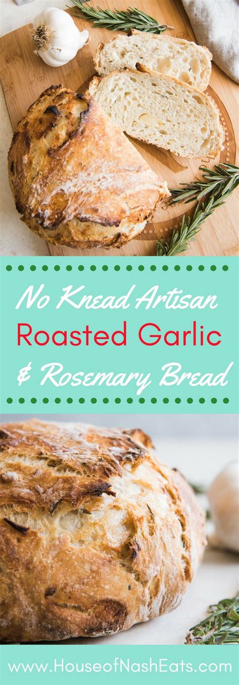 Roasted Garlic And Rosemary No Knead Artisan Bread Recipe Artisan