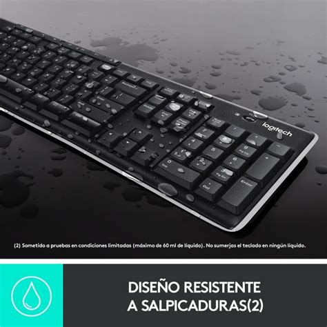 Logitech K Teclado Inal Mbrico Negro Pccomponentes