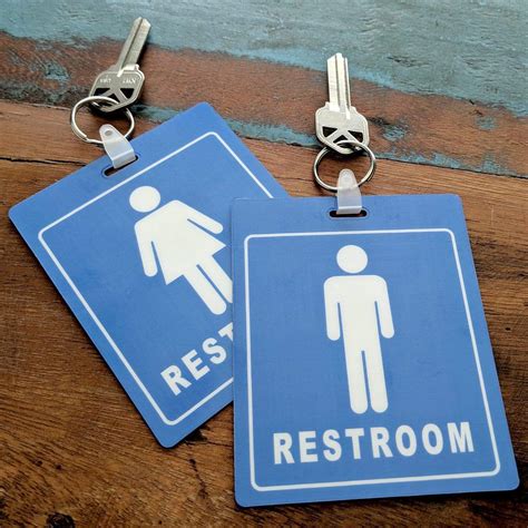 Heavy Duty Large Passes For Men And Women Restrooms With Key Holder