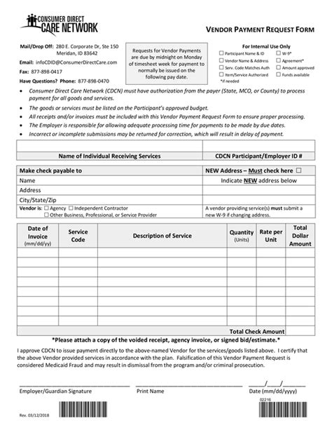 Fill Free Fillable Consumer Direct Care Network Idaho Pdf Forms