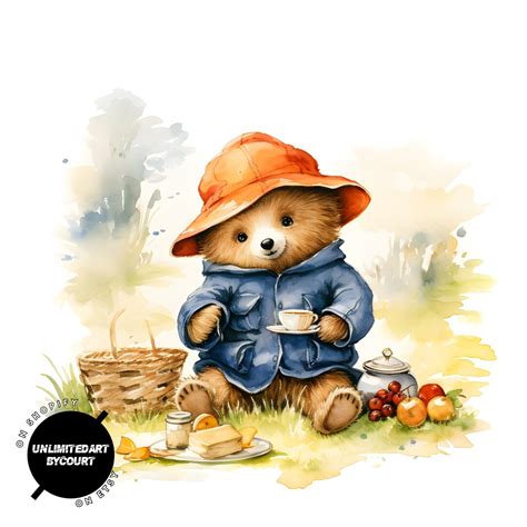 Paddington Bear PNG, Paddington Bear Art, Clip Art, Digital Download ...