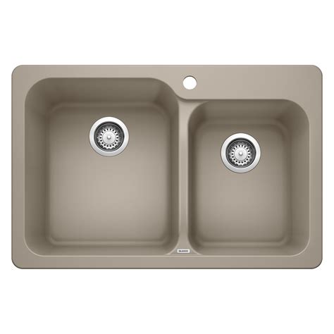 Blanco Vision Silgranit 31 In 6040 Double Bowl Drop Inundermount