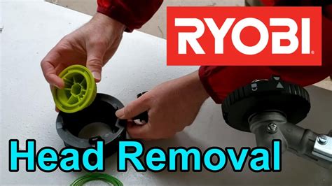 How To Remove Ryobi Trimmer Spool Head To Fix Jammed String Youtube