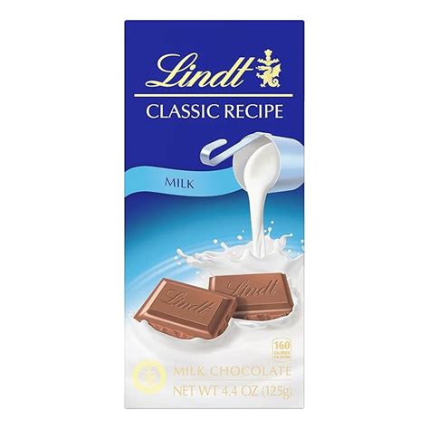 Lindt Classic Recipe Milk Chocolate Candy Bar Milk Chocolate 4 4 Oz