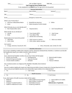 Fillable Online Before Starting The Coc Application Rihousing Fax