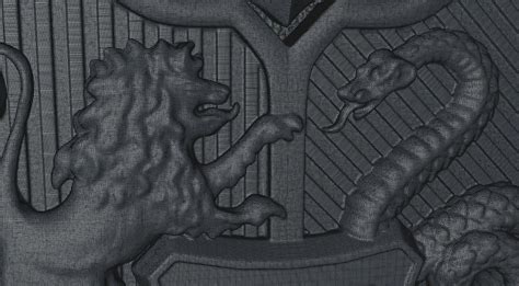 Hogwarts Crest 3D model 3D printable | CGTrader