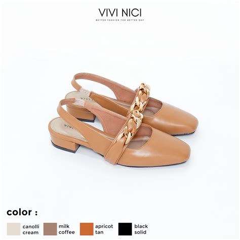 Jual Vivi Nici Reine Sepatu Sandal Mules Wanita Hak Cm Shopee