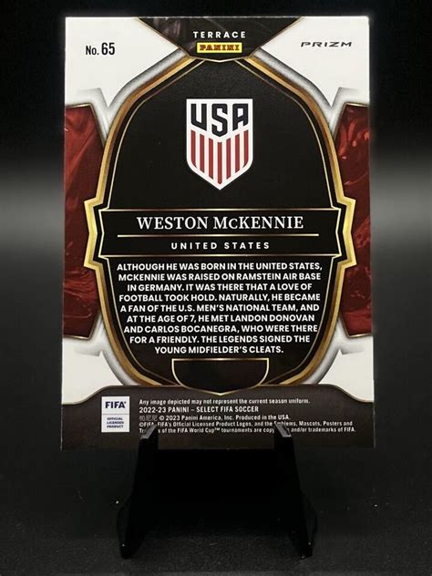 Panini Select Fifa Weston Mckennie Purple Mojo Prizm Sp Usa