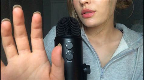 Asmr Up Close Mouth Sounds With Hand Movements Visuals Youtube