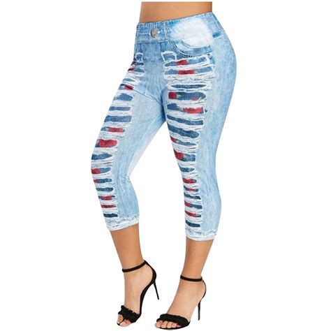 Fanxing Denim Jeggings For Women Plus Size Comfortable Stretch Jeans