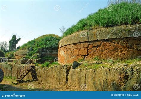 Etruscan Tombs, Cerveteri, Italy Stock Image - Image of banditaccia, italy: 54821599